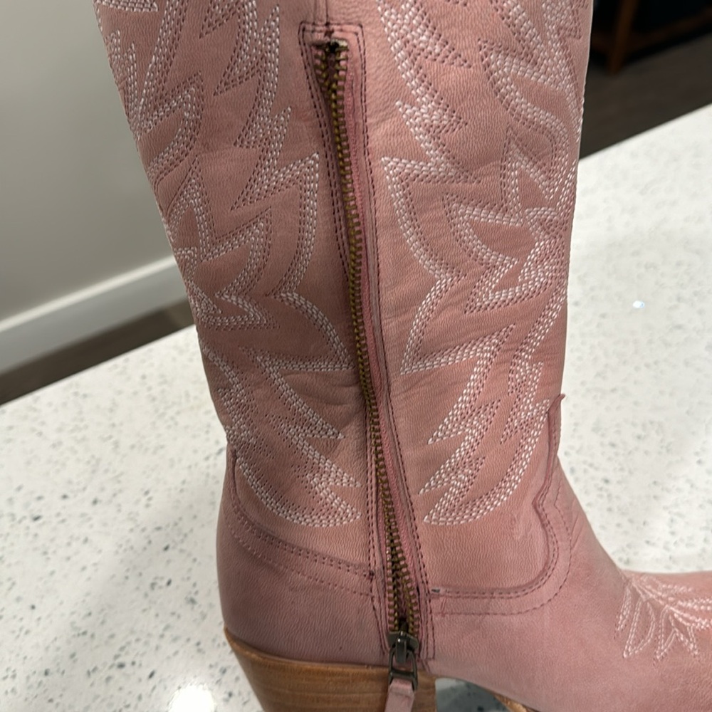 Lane blush pink cowboy boots - Picture 6 of 15
